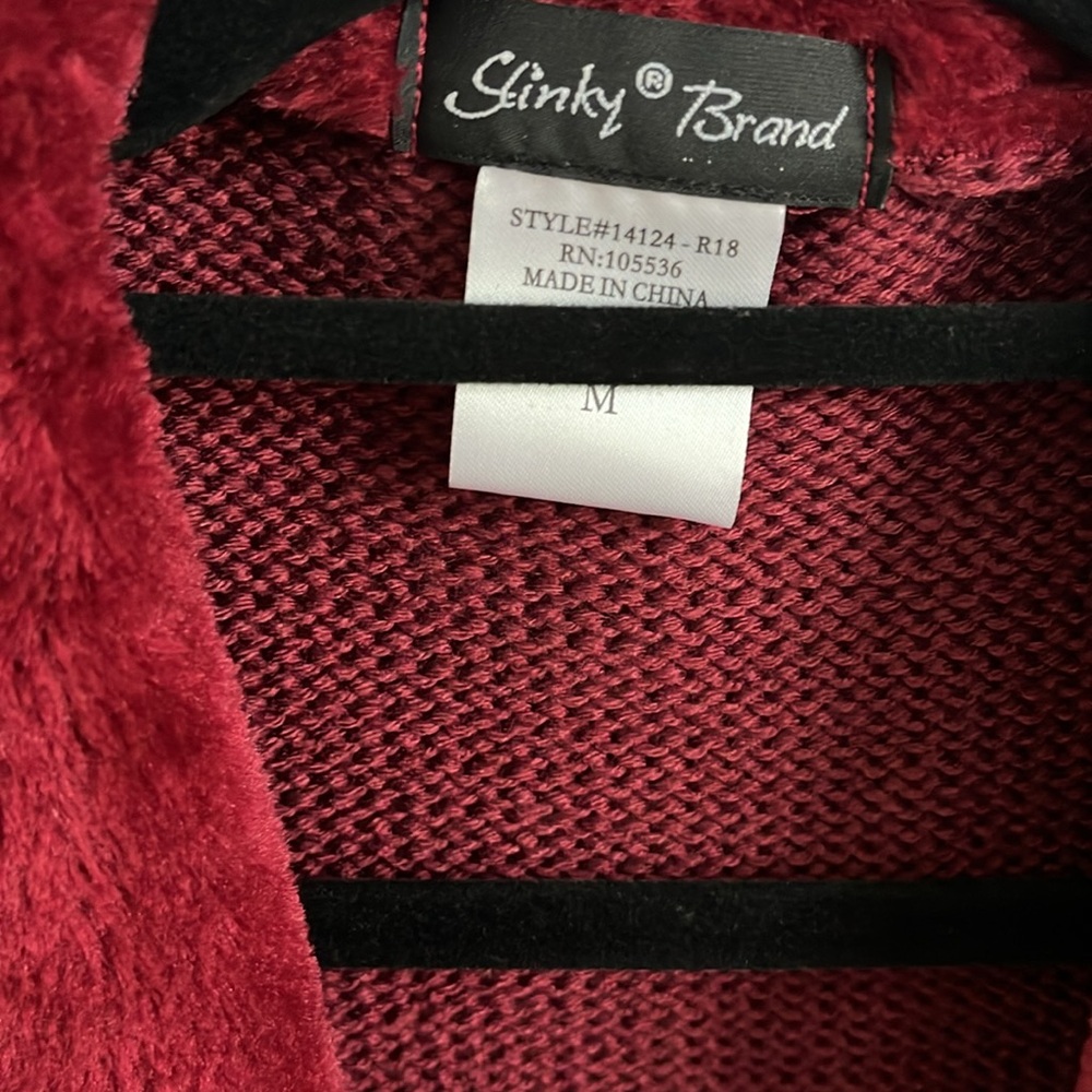 🌟Slinky Brand faux suede and knit open cardigan - Picture 3 of 8